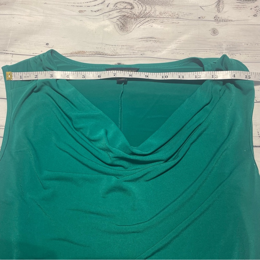 Banana Republic Green Sleeveless dress with belt tie Size S Preowned - Picture 6 of 8